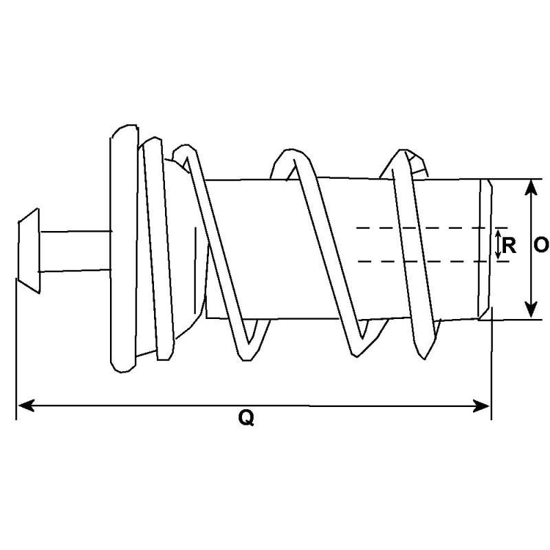 Plunger for starter DELCO REMY 41MT / 42MT / 10461024 / 10461025 / 10461030 Plunger for starter DELCO REMY 41MT / 42MT / 10461024 / 10461025 / 10461030