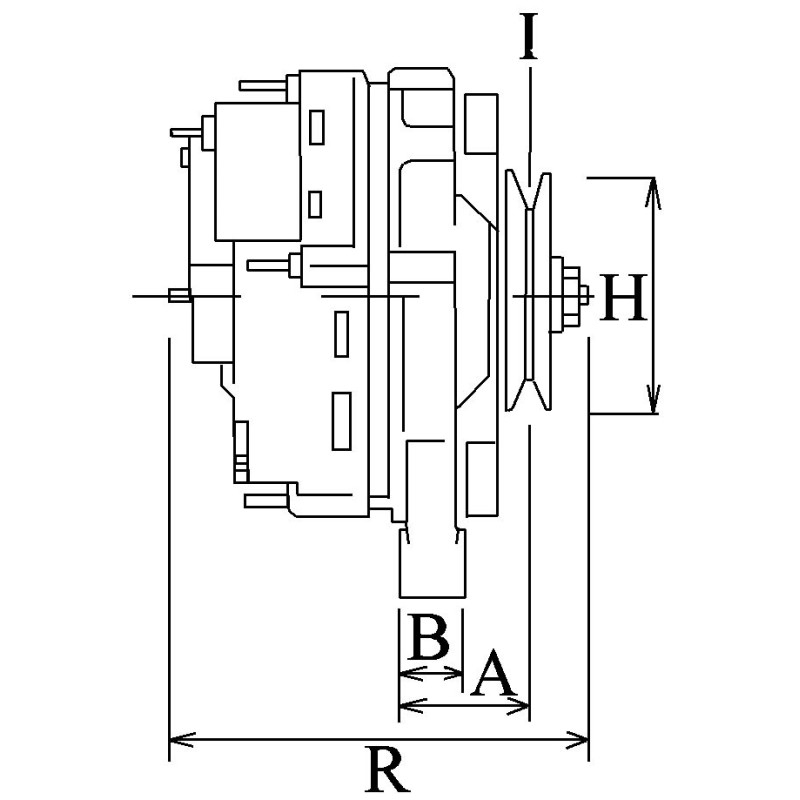 Alternator replacing HITACHI LR140-708 / LR140-708C / HONDA 31100-MT2-005