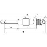 Bougie de préchauffage Ersetzt BOSCH 0250200052 / 0250200063 / 0250201031