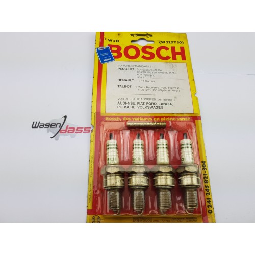 Jeu de 4 bougie d'allumage Bosch W5D pour 204 / 404 / R17