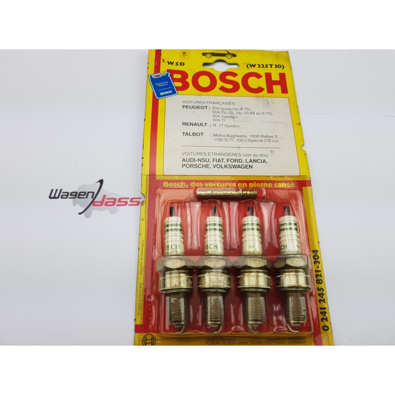 Set di 4 candele d'allumage Bosch W5D per 204 / 404 / R17