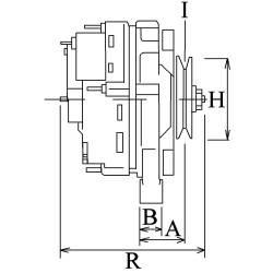 Alternador sustituye Kubota 15531-64013 / 15531-64016 / 15531-64017
