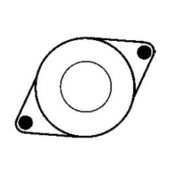 Relé / Contactoeur  para motor de arranque Lucas 6398 / 26398A / 26398F