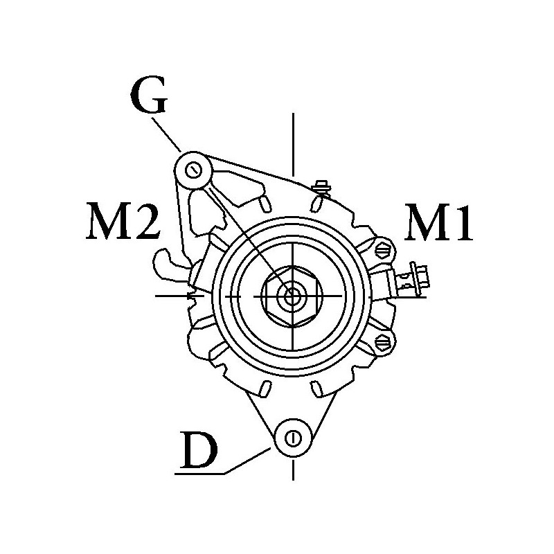 Alternatore sostituisce Bosch 0123335006 / 0123335002 / 0123320044 Alternatore sostituisce Bosch 0123335006 / 0123335002 / 0123320044