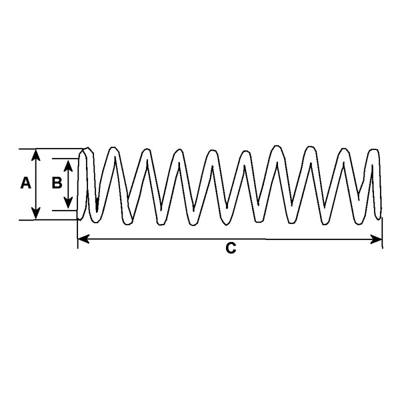 Resorte para escobillas de arranque d7r / d7rs