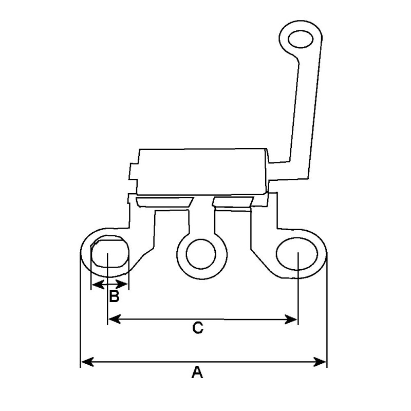 Trio de diode pour Lichtmaschine DELCO REMY 10459002 / 10459004 / 10459008