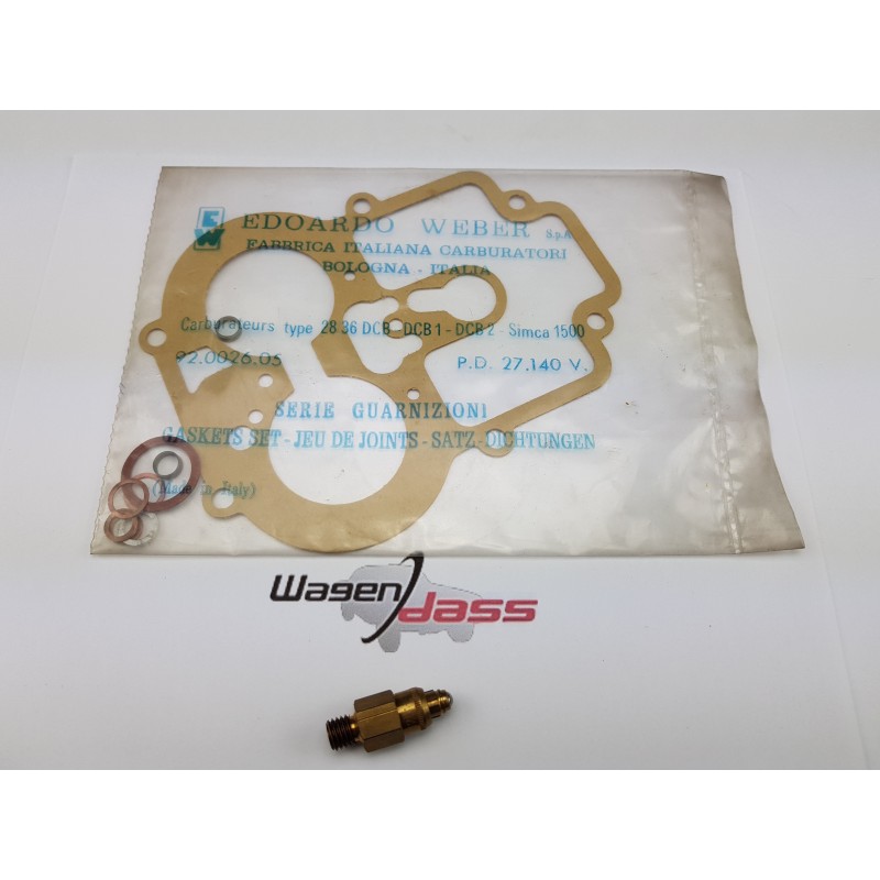 Gasket kit for carburettor 28/36DCB on Simca