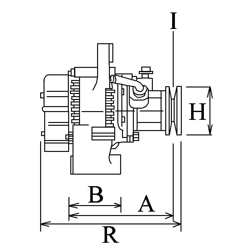 Alternator replacing DENSO 100211-5250 / 100213-1900 / 100213-1910