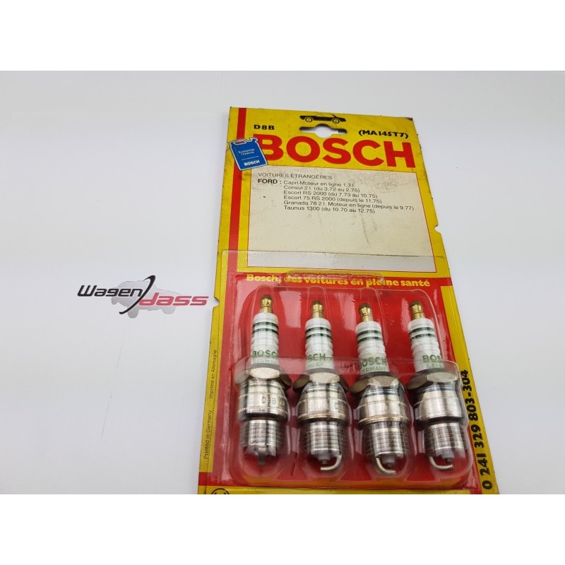 Jeu de 4 bougies Bosch D8B / 0241329803 pour Ford