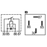 Mini relais 12 V / 40 A avec diode 