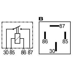 Mini relais  12 V - 70 A sustituye 4ra003437-047 / 4ra003437-041