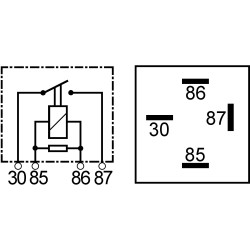 Mini relais 24 Volts - 70 Amp sustituye SCANIA 285500 / 303535 / Bosch 0986332080