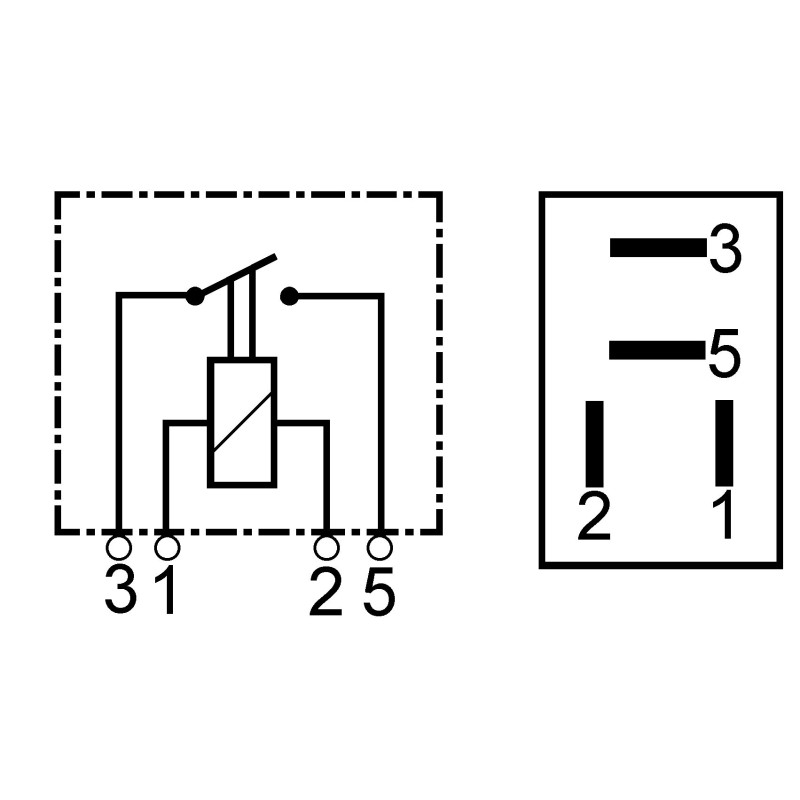 Micro relais 12 Volts - 30 Amp
