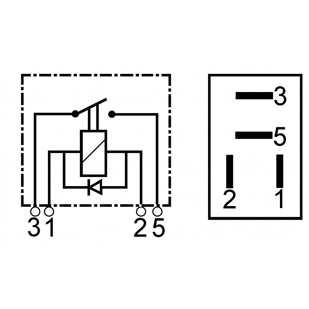 Micro Relay 12 Volts Wherle 29200045