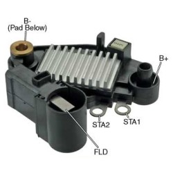 Regulador para alternador valéo A11V188 / A11VI110 / A11VI111