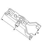 Lever for starter BOSCH 0001107441 / 0001106403 / 0001106404