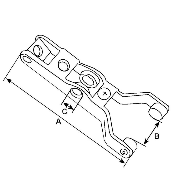 Fourchette pour démarreur BOSCH 0001107441