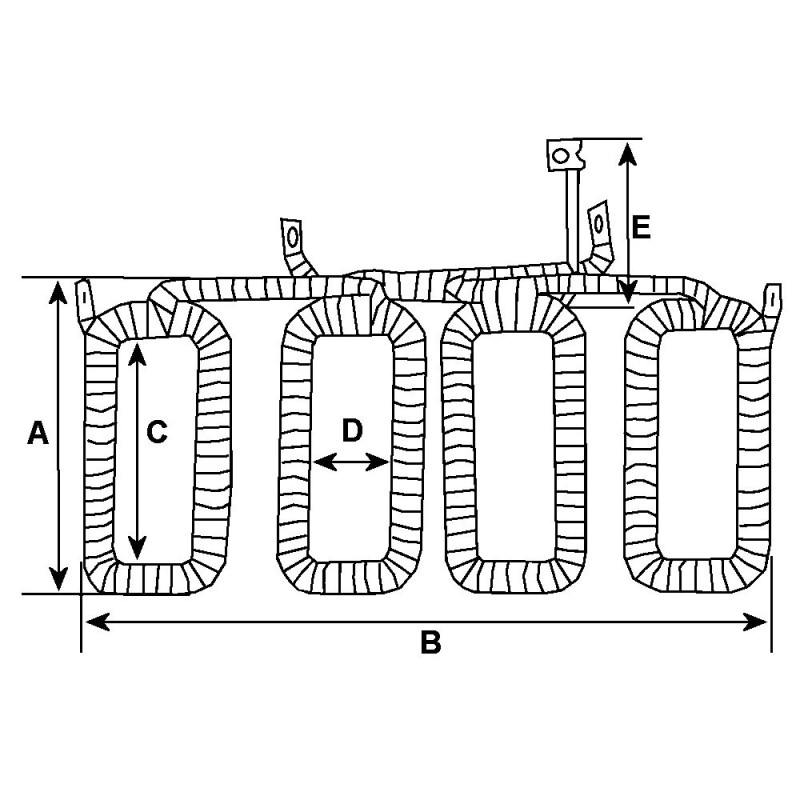 Jeu d'inducteurs pour démarreur Bosch 0001410015 / 0001410016 / 0001410017 / 0001410018 Jeu d'inducteurs pour démarreur Bosch 0001410015 / 0001410016 / 0001410017 / 0001410018
