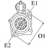 Motorino di avviamento sostituisce Audi, Volkswagen 02E-911-024A / 02E-911-024AX / Bosch 0001123044 / 0001123045