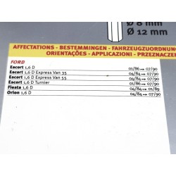 Juego de 2 bujías de precuñantamiento para Ford escort / Fiesta