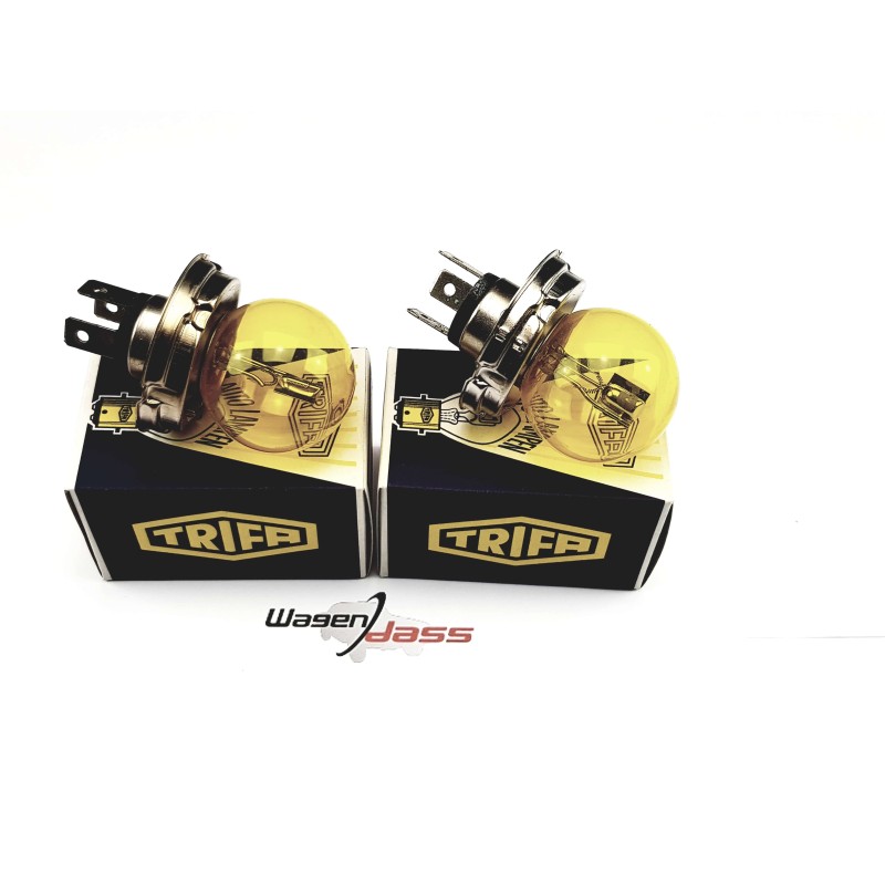 Set of 2 bulbs Yellows 6 volts 45/40W