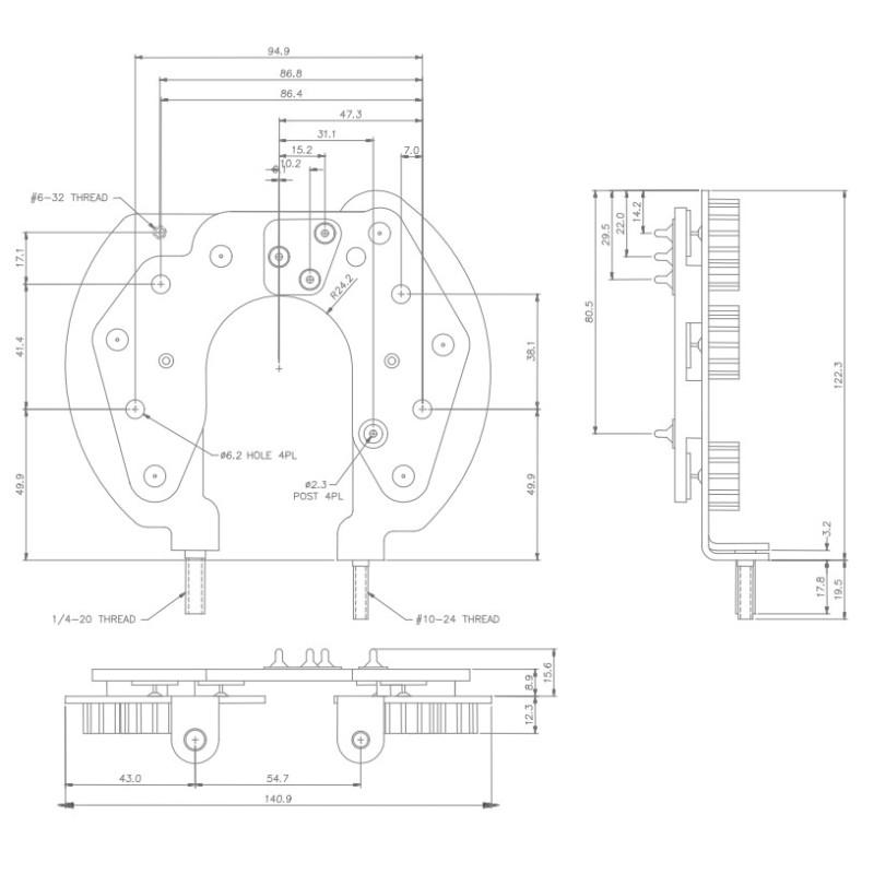 Rectificador para alternador Ford D4ZF10300CA / D5OF10300AA /  D5ZF10300BA