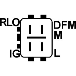 Alternatore sostituisce 104210-4520 / 104210-4521 / 104211-3060 / 104211-3061 / 104211-3062 / 104211-3410