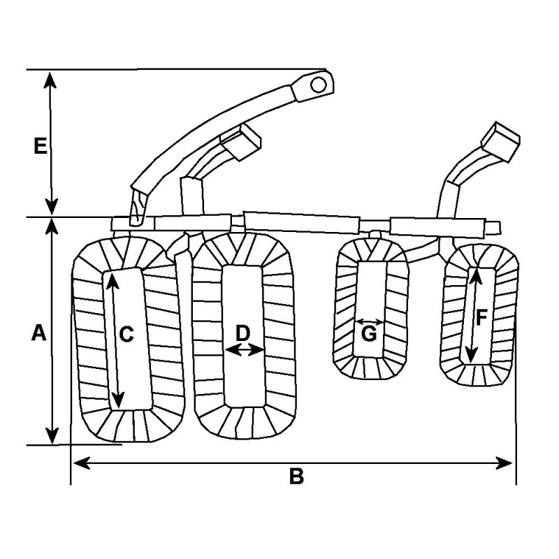 Feldwicklung für anlasser DELCO REMY  10451295 / 10461297 / 10478811