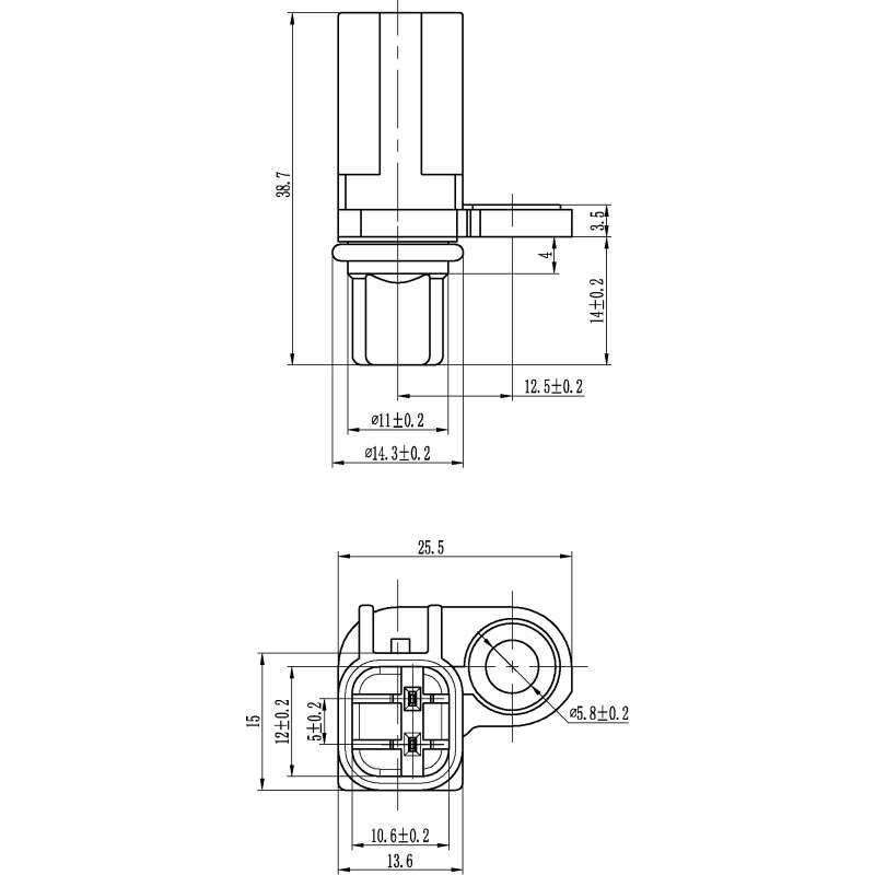 Back ABS sensor replacing BOSCH 0986594554 / FORD 1481190