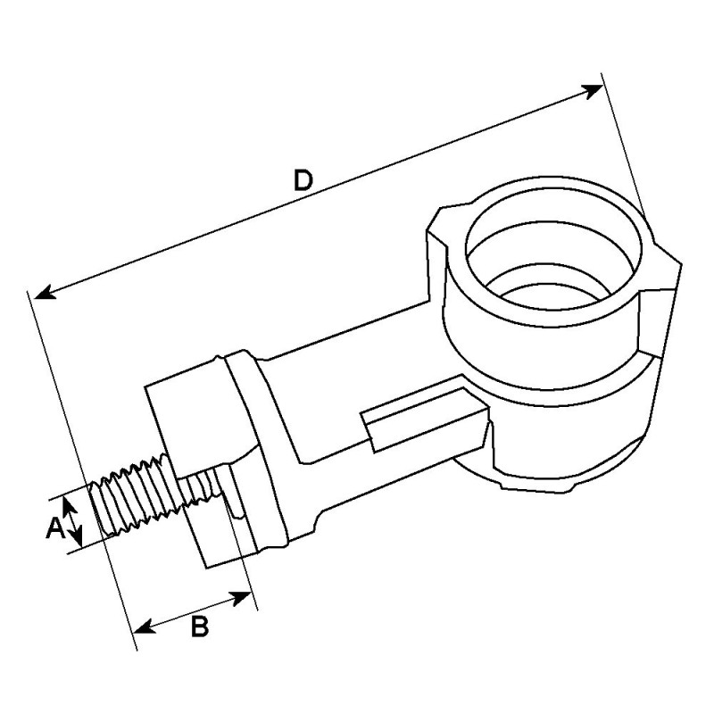 Terminal D+ pour alternateur valéo 2541350 / 2541355 / 2541356 Terminal D+ pour alternateur valéo 2541350 / 2541355 / 2541356