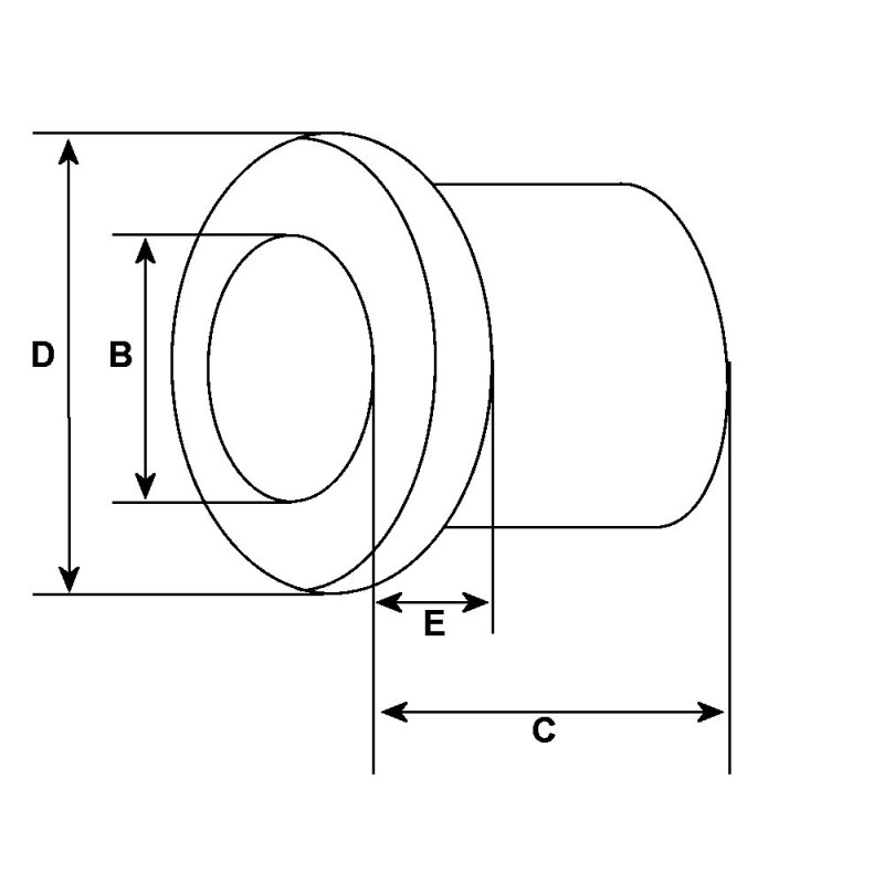Coussinet pour démarreur Ducellier 532016 / 6217D / 6217E / P.R D8E103 Coussinet pour démarreur Ducellier 532016 / 6217D / 6217E / P.R D8E103