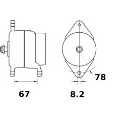 Alternatore MAHLE MG75 / IA1312 / AAG5135 / AAG5104 / AAG5103 / 11203452 / 11203476 / 11204098