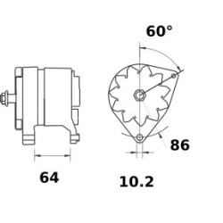 Alternator replacing MITSUBISHI A002TC1391ZC / A002TC1391ZE