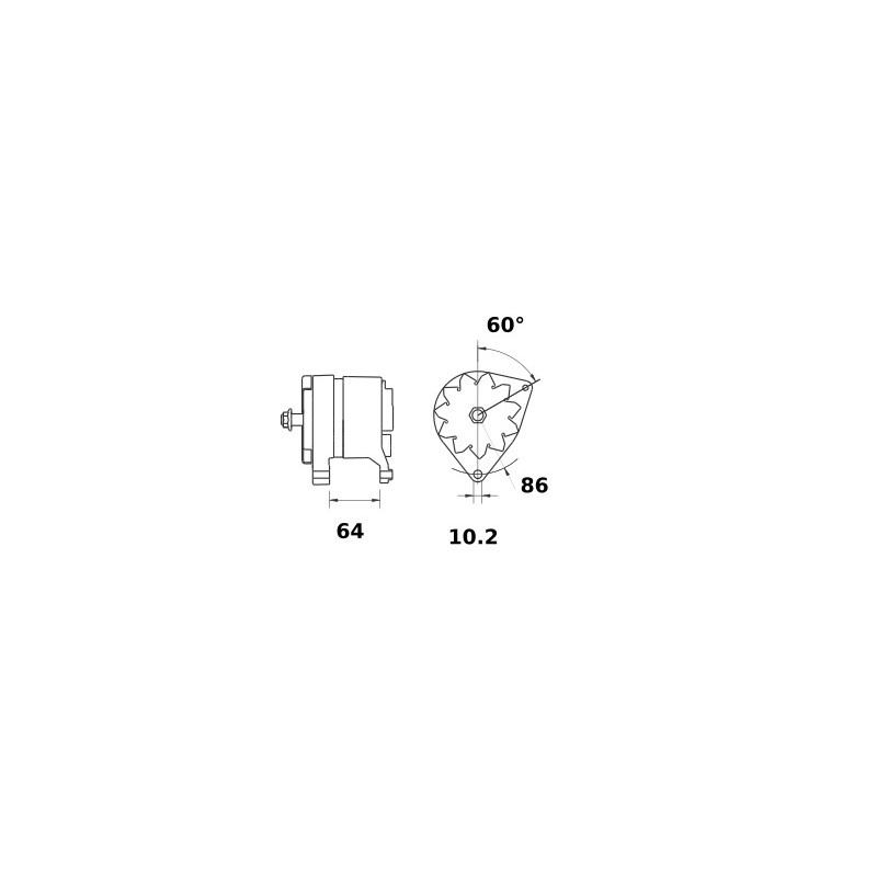 Alternator replacing MITSUBISHI A002TC1391ZC / A002TC1391ZE