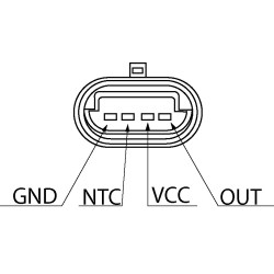 MAP Sensor replacing 12140872648 / 872648 / MHK100820 