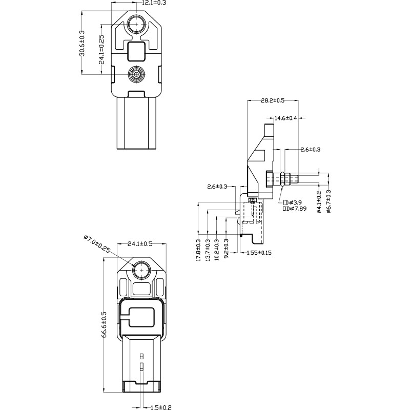 MAP Sensor replacing 0261230031 / 06B906051 / 6PP009400261