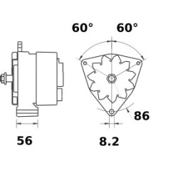 Lichtmaschine Ersetzt MITSUBISHI A002TC1391ZC / A002TC1391ZE