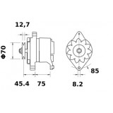 Alternator MAHLE IA1200 / AAK4301 / 11203256 / MG221