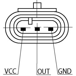 Sensor de presión atmosférica sustituido 5WK9681 / 7700101762 / 8200105165