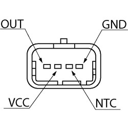 Sensor de presión atmosférica sustituido 9649396580 / 1920LG /  1865A122