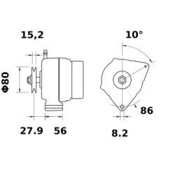 Alternatore marchio MAHLE IA0668 / AAK5116 / 11201668 Alternatore marchio MAHLE IA0668 / AAK5116 / 11201668