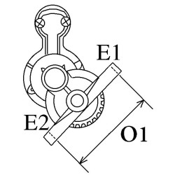 Motor de arranque sustituye Hitachi S114-838A / Mercury 50-881368T / 50-881368T1