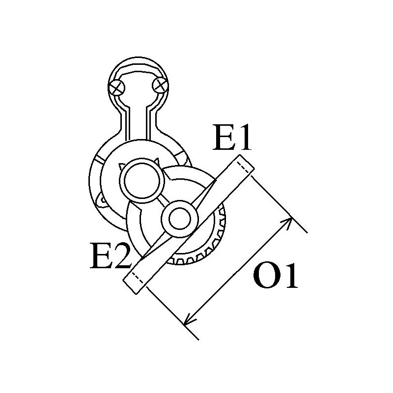 Motor de arranque sustituye Hitachi S114-838A / Mercury 50-881368T / 50-881368T1