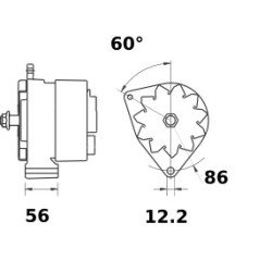 Alternator replacing MITSUBISHI A002TC1391ZC / A002TC1391ZE