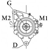 Alternatore marchio MAHLE MG283 / IA0504 / AAK1344 / 11201504