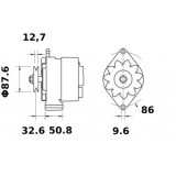 Alternator ISKRA / MAHLE AAK4305 / IA1131 / 11.203.264 / mG316