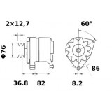Alternator ISKRA / MAHLE MG330 / AAK4339 / 11.203.379 / IA1185