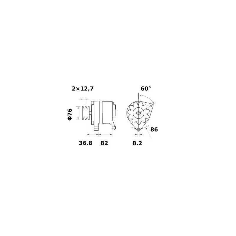 Alternatore ISKRA/MAHLE MG330 / AAK4339 / 11203379 / IA1185