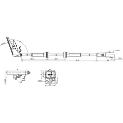 Il sensore ABS posteriore sostituisce Bosch 0265007424 / PSA 96353848 / 96436605