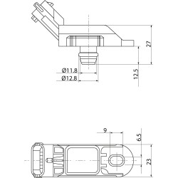 Capteur atmosphèrique remplace Bosch 0261230009 / 0261230049 / Fiat 55219294